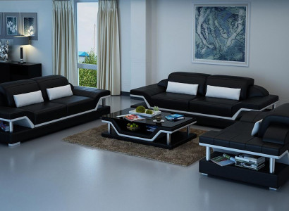 Sofagarnitur Komplett Set Wohnzimmer Garnituren 3+1+1 Sitzer Sofa Polster